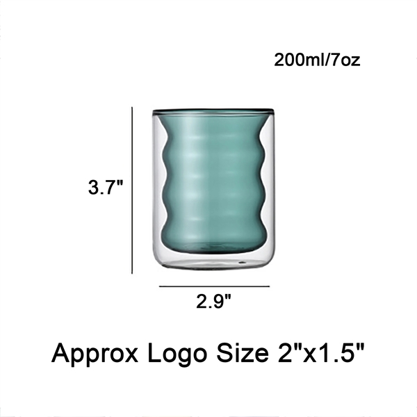 Stemless Double Wall Wave Glasses - Stemless Double Wall Wave Glasses - Image 1 of 7