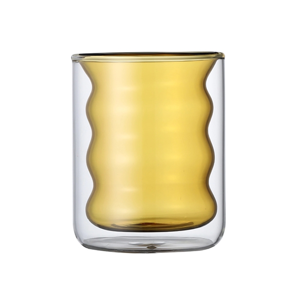 Stemless Double Wall Wave Glasses - Stemless Double Wall Wave Glasses - Image 3 of 7