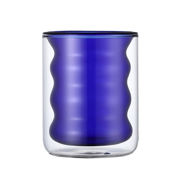 Stemless Double Wall Wave Glasses - Stemless Double Wall Wave Glasses - Image 4 of 7