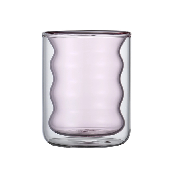 Stemless Double Wall Wave Glasses - Stemless Double Wall Wave Glasses - Image 6 of 7