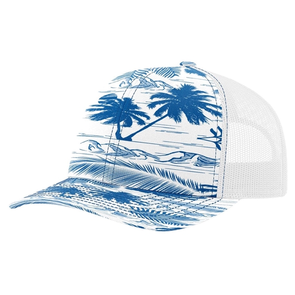 Richardson® 112P Printed Trucker Cap Snapback Hat - Richardson® 112P Printed Trucker Cap Snapback Hat - Image 23 of 59