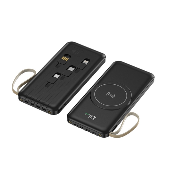 Magnetic Power Bank With 4 Cables 10000Mah - Magnetic Power Bank With 4 Cables 10000Mah - Image 2 of 4