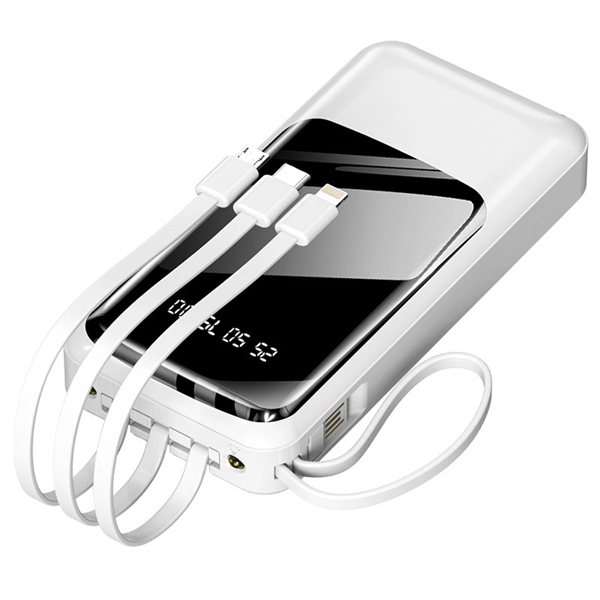 20000Mah Portable Power Bank With Built In Cables - 20000Mah Portable Power Bank With Built In Cables - Image 3 of 7