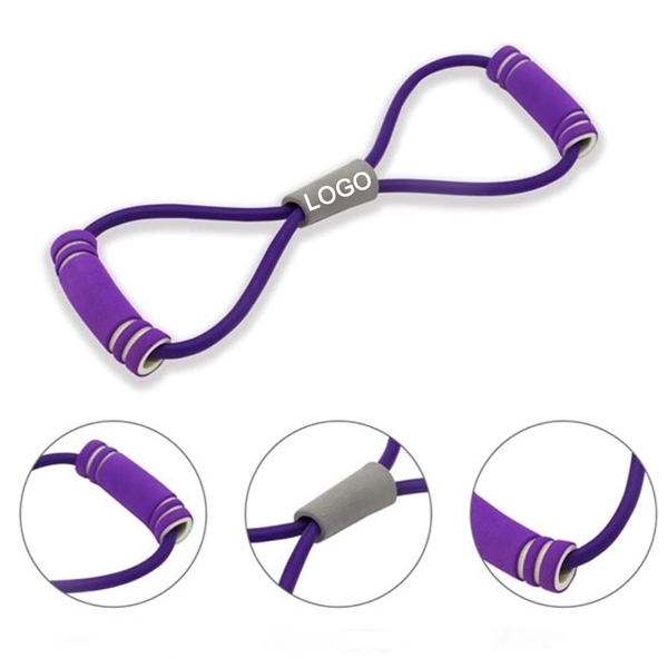 8-Word Pull Rope Elastic Chest Bodybuilding Expander - 8-Word Pull Rope Elastic Chest Bodybuilding Expander - Image 0 of 1