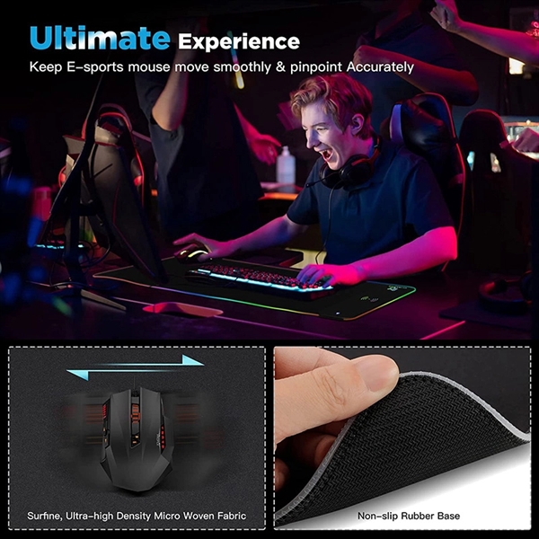 Rgb Mouse Pad With Wireless Charging - Rgb Mouse Pad With Wireless Charging - Image 1 of 2