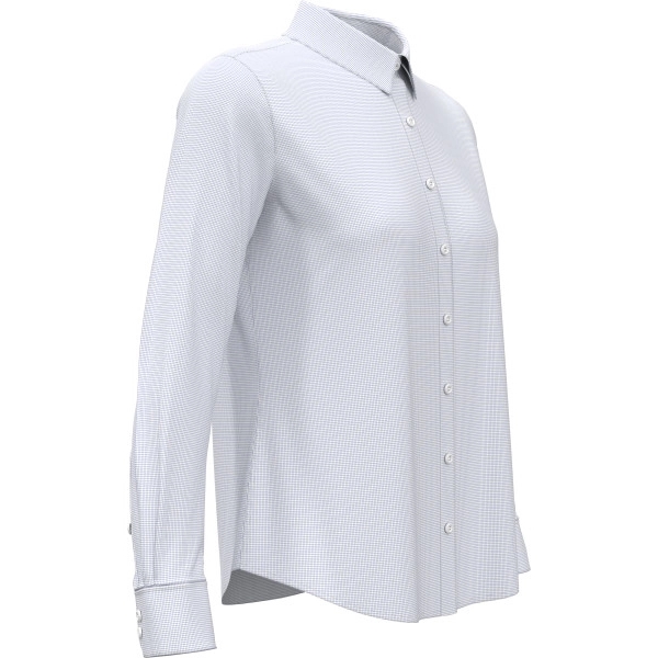 Ladies' Mini Grid Woven Shirt - Ladies' Mini Grid Woven Shirt - Image 12 of 12