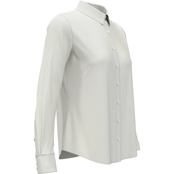 Ladies' Mini Grid Woven Shirt - Ladies' Mini Grid Woven Shirt - Image 6 of 12