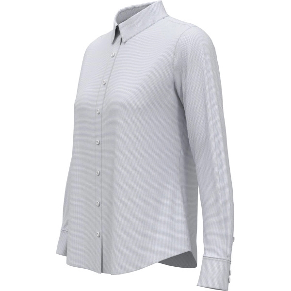 Ladies' Mini Grid Woven Shirt - Ladies' Mini Grid Woven Shirt - Image 3 of 12