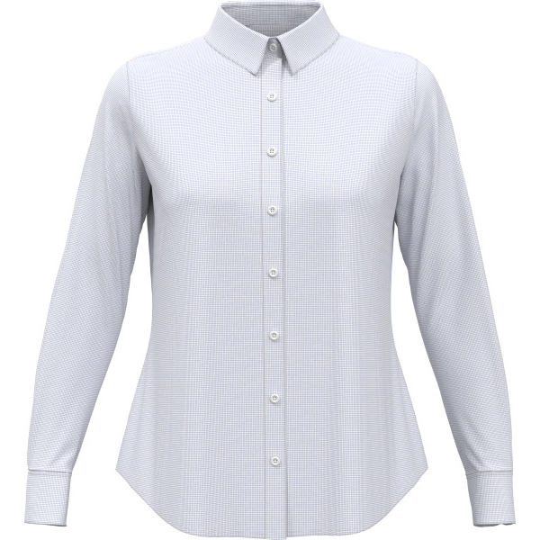 Ladies' Mini Grid Woven Shirt - Ladies' Mini Grid Woven Shirt - Image 1 of 12