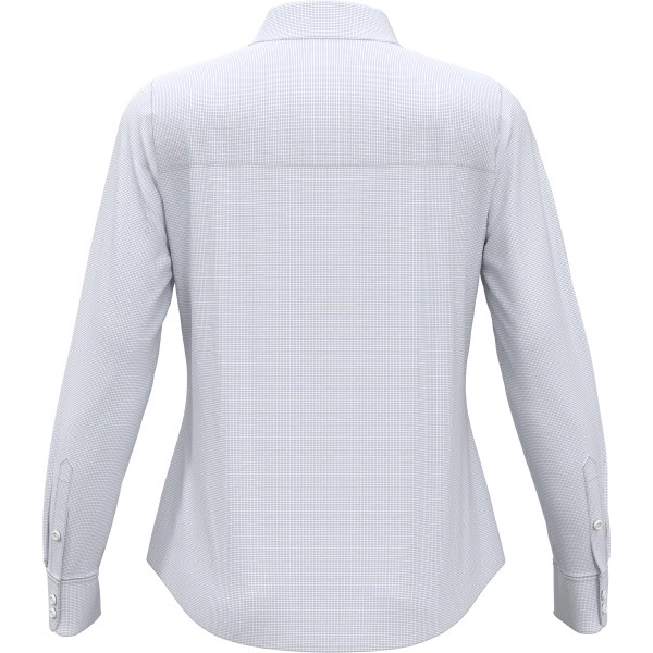 Ladies' Mini Grid Woven Shirt - Ladies' Mini Grid Woven Shirt - Image 2 of 12