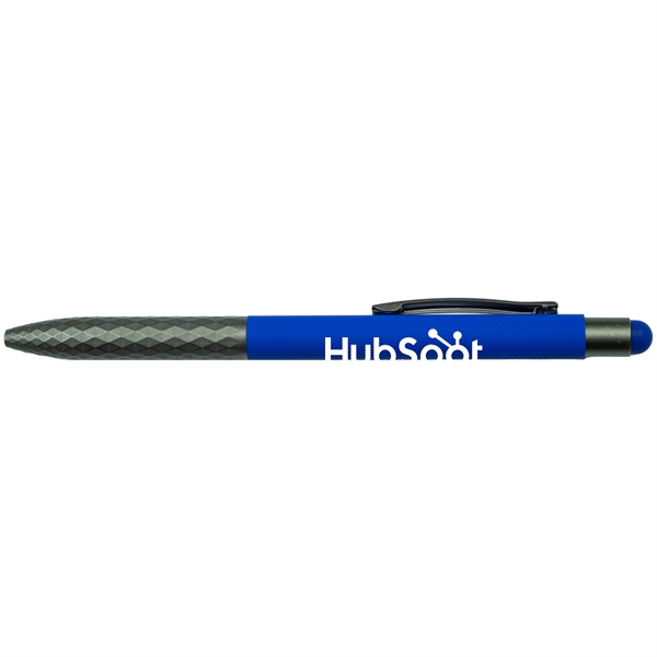 Soft Touch Aluminum Stylus Pen W/ Plastic Grip - Soft Touch Aluminum Stylus Pen W/ Plastic Grip - Image 1 of 5