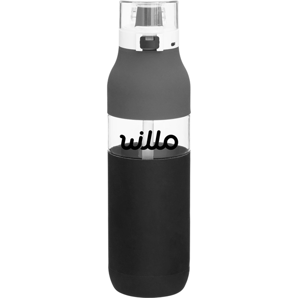 25 oz h2go Void Single Wall Plastic Bottle w/Straw/Sleeve - 25 oz h2go Void Single Wall Plastic Bottle w/Straw/Sleeve - Image 6 of 6