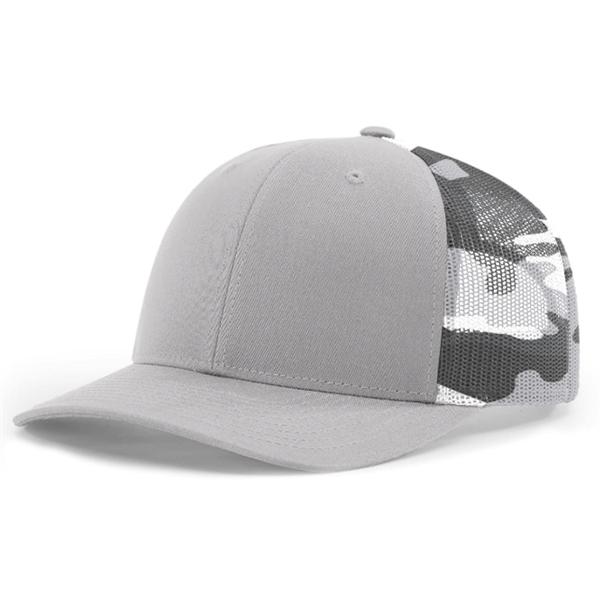 Richardson® 112PM Printed Mesh Back Trucker Cap Snapback Hat - Richardson® 112PM Printed Mesh Back Trucker Cap Snapback Hat - Image 1 of 10