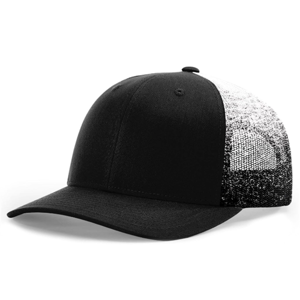 Richardson® 112PM Printed Mesh Back Trucker Cap Snapback Hat - Richardson® 112PM Printed Mesh Back Trucker Cap Snapback Hat - Image 3 of 10