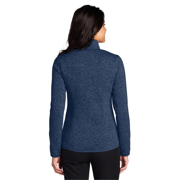 Port Authority Women's Sweater Fleece Jacket. - Port Authority Women's Sweater Fleece Jacket. - Image 22 of 30