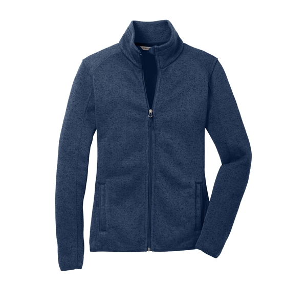 Port Authority Women's Sweater Fleece Jacket. - Port Authority Women's Sweater Fleece Jacket. - Image 24 of 30