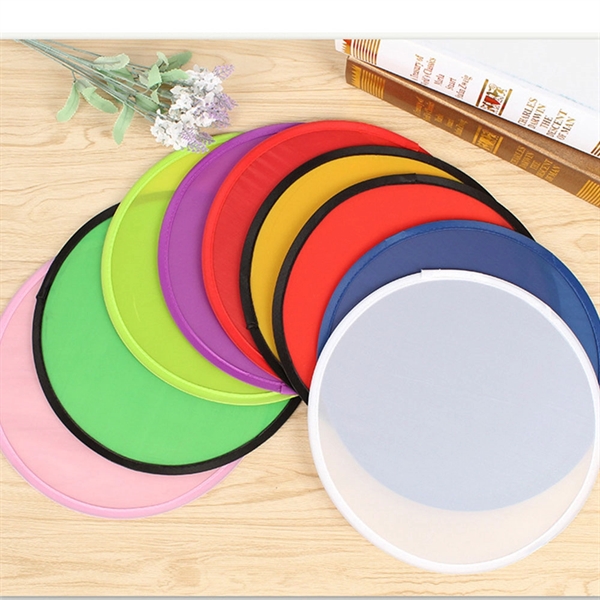 Custom Full Color Imprint 10" Folding Flying Disc - Custom Full Color Imprint 10" Folding Flying Disc - Image 1 of 8