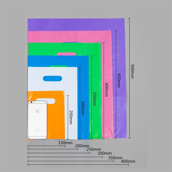 12''x16'' Die Cut Handle Plastic Merchandise Bags - 12''x16'' Die Cut Handle Plastic Merchandise Bags - Image 1 of 1