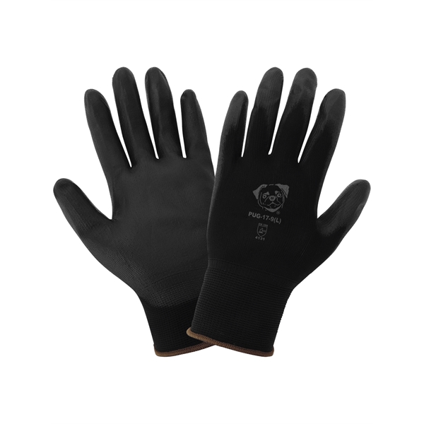 Black Lightweight Polyurethane Coated Gloves - Black Lightweight Polyurethane Coated Gloves - Image 0 of 2