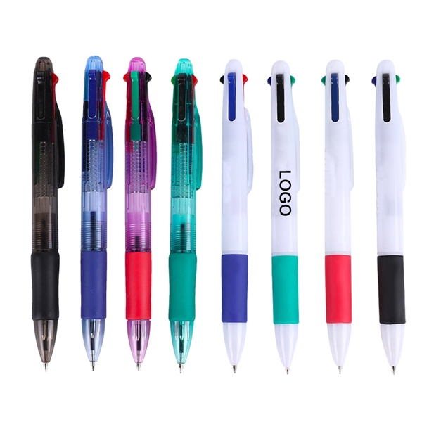 Custom 4-Color Retractable Ballpoint Pen - Custom 4-Color Retractable Ballpoint Pen - Image 0 of 1