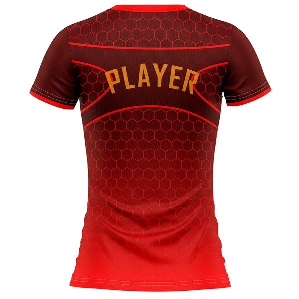 Women's 180 GSM Poly Interlock Short Sleeve T-Shirt - Women's 180 GSM Poly Interlock Short Sleeve T-Shirt - Image 1 of 1