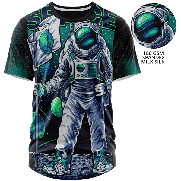 Youth 180 GSM Spandex Milk Silk Sublimation T-Shirt - Youth 180 GSM Spandex Milk Silk Sublimation T-Shirt - Image 0 of 1