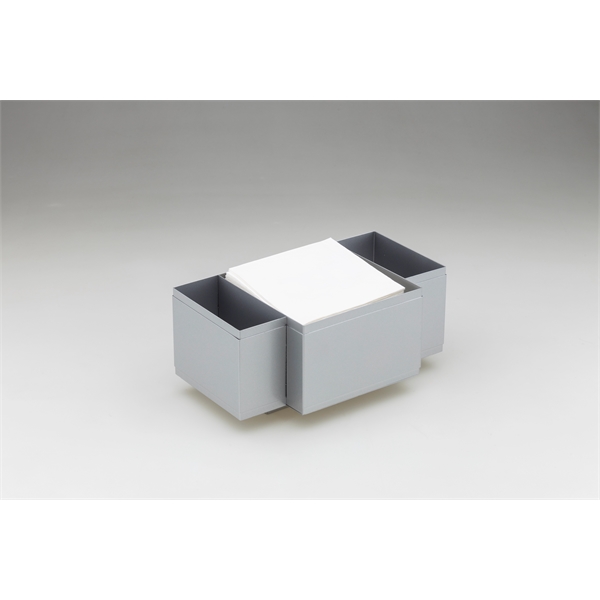 Silver Metal Napkin Caddy - Silver Metal Napkin Caddy - Image 2 of 4
