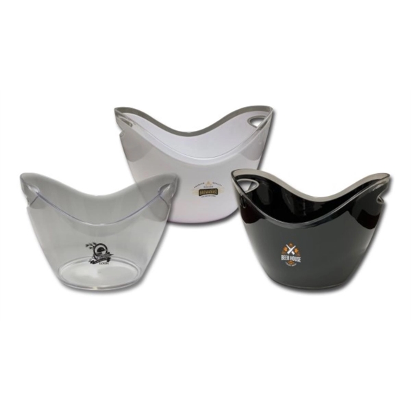 White Acrylic Ice Bucket - White Acrylic Ice Bucket - Image 4 of 4