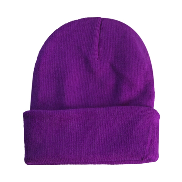 Knit Beanie Hat With Cuff - Knit Beanie Hat With Cuff - Image 2 of 15