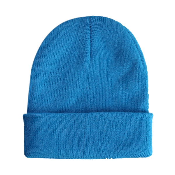 Knit Beanie Hat With Cuff - Knit Beanie Hat With Cuff - Image 3 of 15