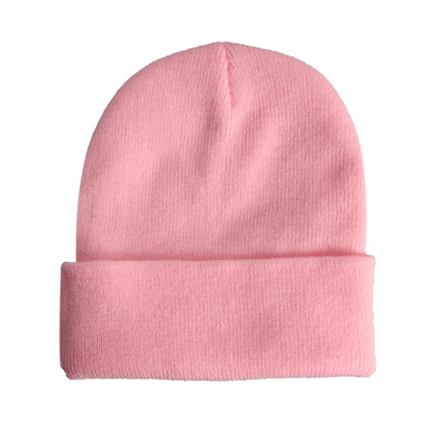 Knit Beanie Hat With Cuff - Knit Beanie Hat With Cuff - Image 7 of 15