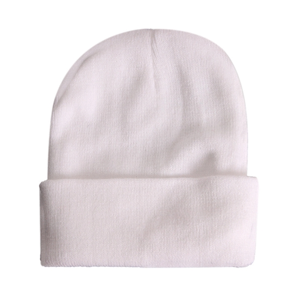 Knit Beanie Hat With Cuff - Knit Beanie Hat With Cuff - Image 8 of 15