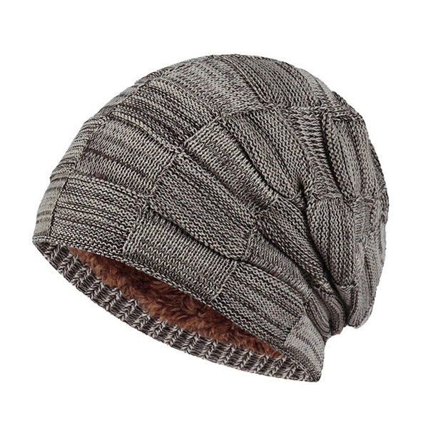 Lined Warm Thick Knit Beanie - Lined Warm Thick Knit Beanie - Image 2 of 7