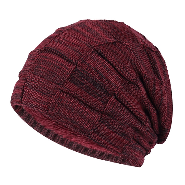 Lined Warm Thick Knit Beanie - Lined Warm Thick Knit Beanie - Image 3 of 7