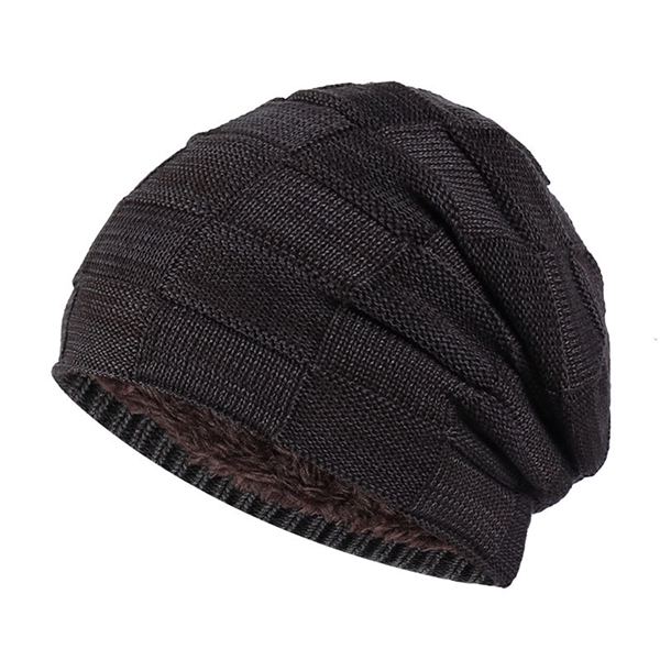 Lined Warm Thick Knit Beanie - Lined Warm Thick Knit Beanie - Image 5 of 7