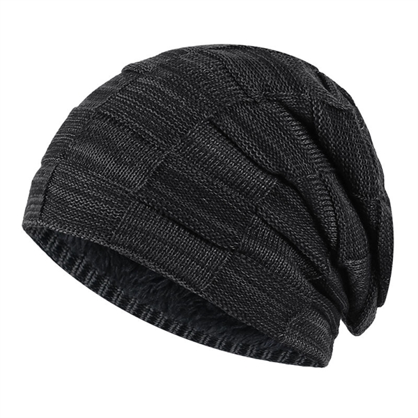 Lined Warm Thick Knit Beanie - Lined Warm Thick Knit Beanie - Image 7 of 7
