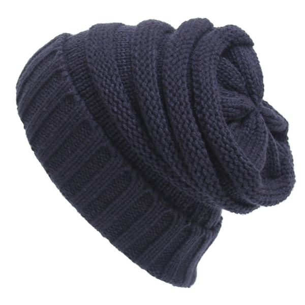 Unisex Soft Stretch Cable Knit Beanie - Unisex Soft Stretch Cable Knit Beanie - Image 4 of 6