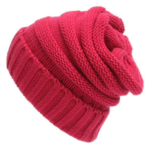 Unisex Soft Stretch Cable Knit Beanie - Unisex Soft Stretch Cable Knit Beanie - Image 6 of 6