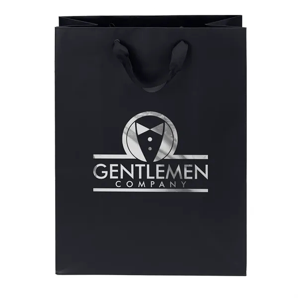 Mary™- Ribbon-Handle Matte Eurotote - Foil Print - Mary™- Ribbon-Handle Matte Eurotote - Foil Print - Image 0 of 7