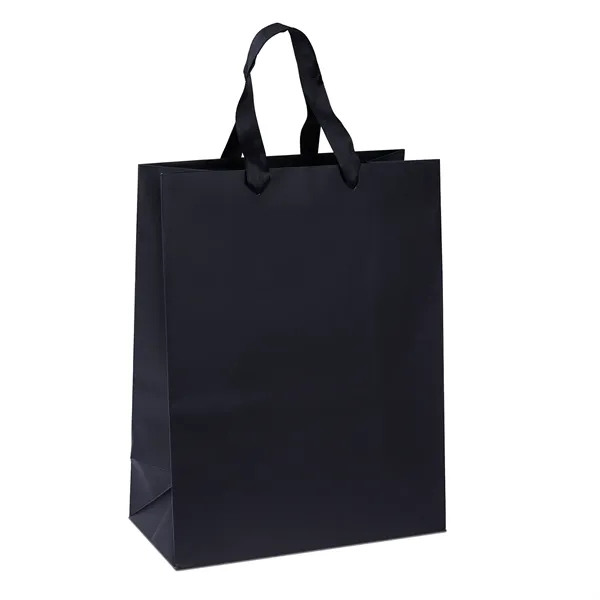 Mary™- Ribbon-Handle Matte Eurotote - Foil Print - Mary™- Ribbon-Handle Matte Eurotote - Foil Print - Image 3 of 7