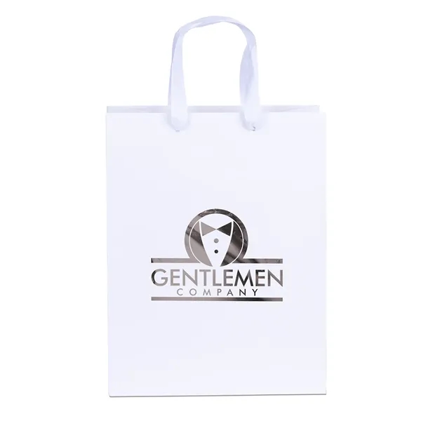 Custom Mary™- Ribbon-Handle Matte Eurotote - Foil Print