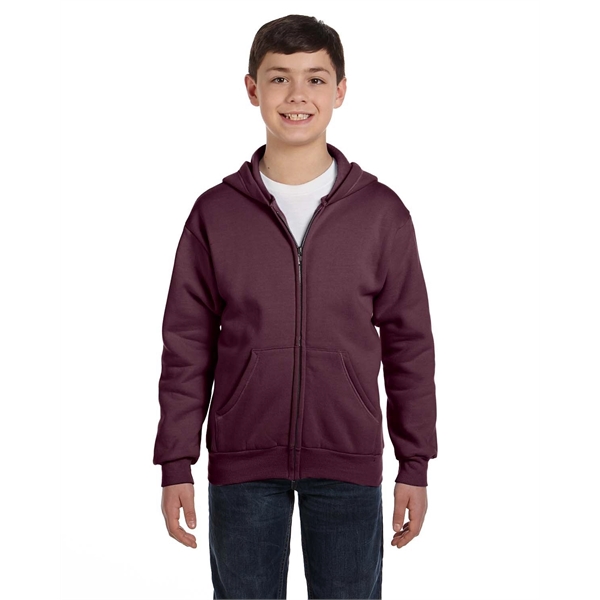 Hanes Youth EcoSmart® Full-Zip Hooded Sweatshirt - Hanes Youth EcoSmart® Full-Zip Hooded Sweatshirt - Image 48 of 55