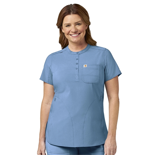 Carhartt Cross-Flex Women's Modern Fit Henley Tunic Top - Carhartt Cross-Flex Women's Modern Fit Henley Tunic Top - Image 0 of 7