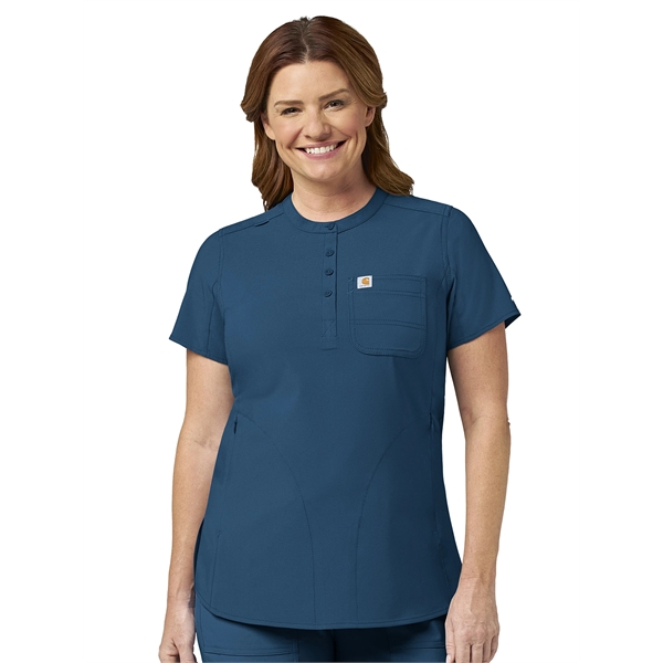 Carhartt Cross-Flex Women's Modern Fit Henley Tunic Top - Carhartt Cross-Flex Women's Modern Fit Henley Tunic Top - Image 2 of 7