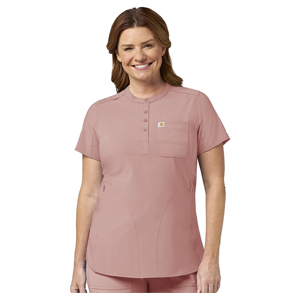 Carhartt Cross-Flex Women's Modern Fit Henley Tunic Top - Carhartt Cross-Flex Women's Modern Fit Henley Tunic Top - Image 3 of 7