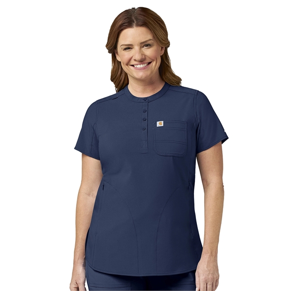 Carhartt Cross-Flex Women's Modern Fit Henley Tunic Top - Carhartt Cross-Flex Women's Modern Fit Henley Tunic Top - Image 4 of 7