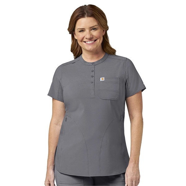 Carhartt Cross-Flex Women's Modern Fit Henley Tunic Top - Carhartt Cross-Flex Women's Modern Fit Henley Tunic Top - Image 5 of 7