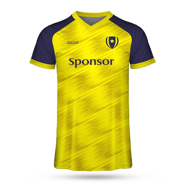 Custom Performance Personalized Rib Neck Soccer Jersey - Custom Performance Personalized Rib Neck Soccer Jersey - Image 4 of 6