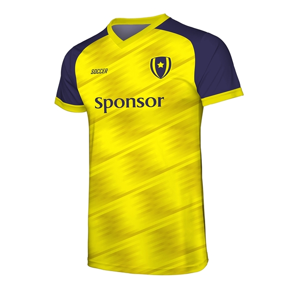 Custom Performance Personalized Rib Neck Soccer Jersey - Custom Performance Personalized Rib Neck Soccer Jersey - Image 5 of 6