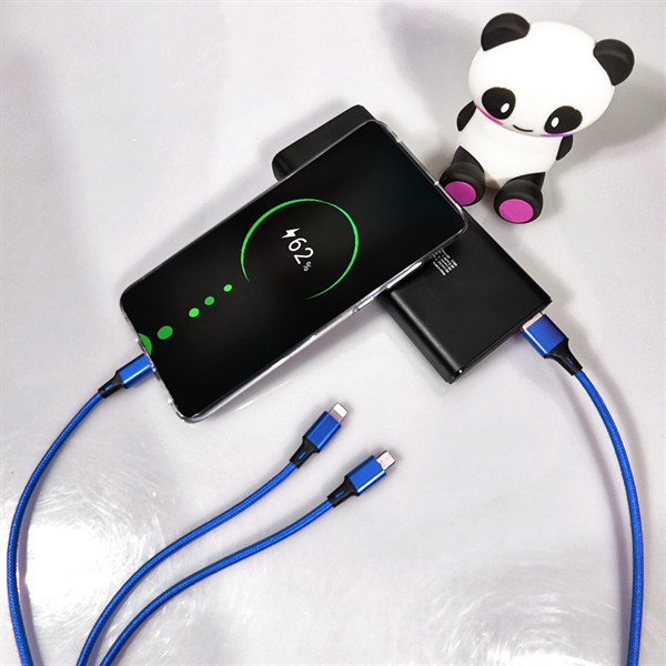 Taft Avenue 3 in 1 Nylon Braided Charging Cable - Taft Avenue 3 in 1 Nylon Braided Charging Cable - Image 4 of 15